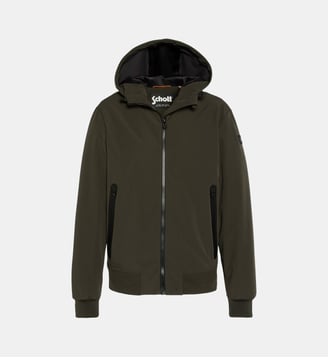 Blouson urban à capuche - Schott - Kaki