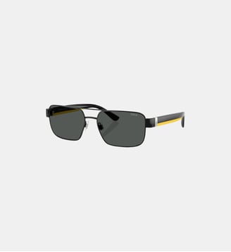 Lunettes de soleil Rectangulaire PH3161 - Polo Ralph Lauren - Noir brillant