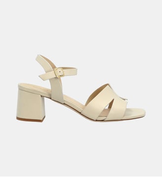 Sandale barnsley - cuir lisse - Manfield - Blanc