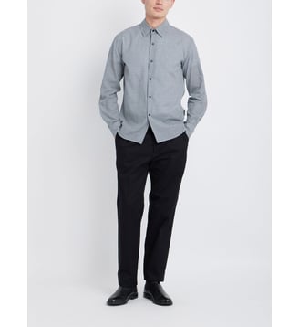 chemise Thomas en coton à carreaux noir - Agnès b. - Noir