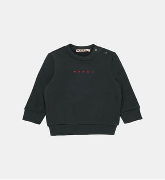 Sweat-shirt à col ras du cou avec logo Marni - Marni - Gris foncé