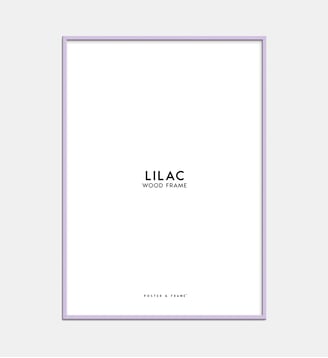 Cadre en bois lilas en acrylique - Poster & Frame - Lilas