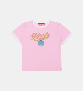 T-shirt avec logo - Diesel Kids - Rose