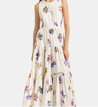 Robe Sleeveless Big Infiorata White - La DoubleJ - Blanc