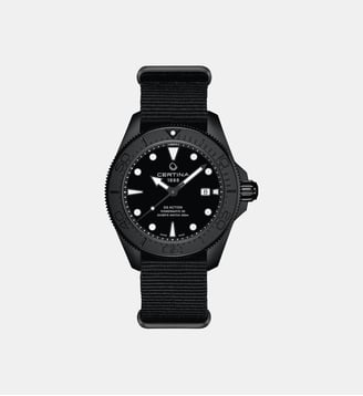 Montre automatique Ds action Noir C0326073805100 - Certina - Noir