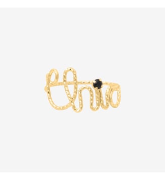 Bague plaqué or chic - bling Caroline Najman