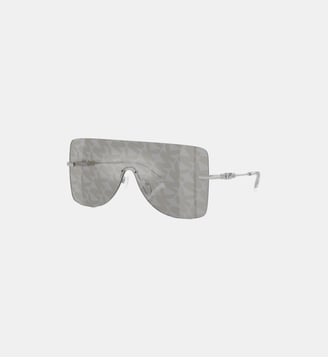 Lunettes de soleil Carré MK1148 London - Michael Kors - Mk logo gold silver mirror