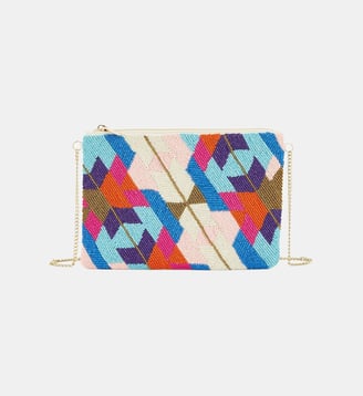 Sac pochette brodé de perles LORELAI - Wild - Multicolore