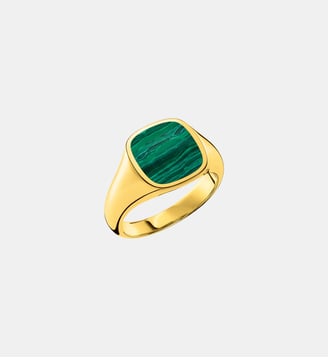 Bague classique vert-or - Thomas Sabo - Or jaune