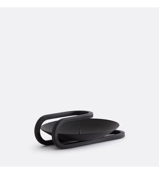 Bougeoir en métal fer, hauteur 4 cm - La Redoute Interieurs - Noir