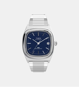 Montre automatique E line Bleu foncé TW2Y07400 - Timex - Argenté