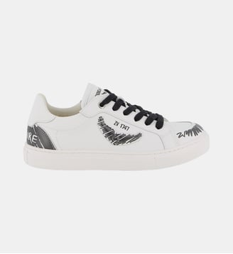 Basket à lacets - Zadig&Voltaire Kids - Blanc et noir