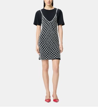 Robe courte style t-shirt associée à une robe à sequins Pinko