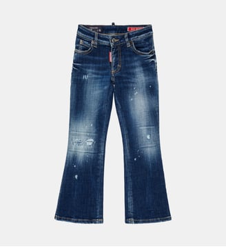 Jeans coupe bootcut bleu moyen - Bell Bottom - Dsquared2 - Denim bleu