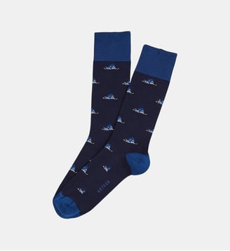 Chaussettes en coton - Les dents de l'amour Marine - Arthur - Marine