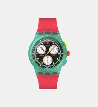 Montre Neon 3 Noir SUSG409 - Swatch - Vert