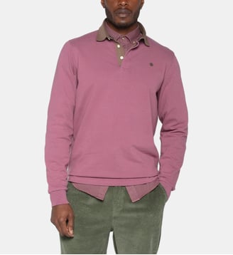 Polo de rugby Lupin manches longues - Serge Blanco - Violet