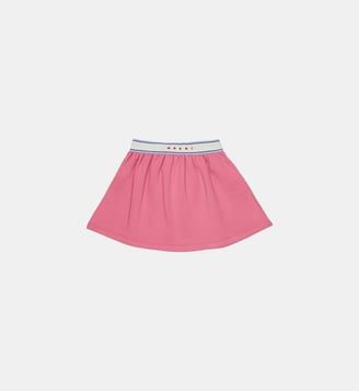 Jupe mini avec logo - Marni - Orchidée rose
