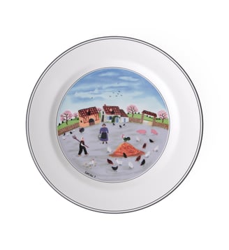 Assiette plate Basse cour - Villeroy & Boch - Multicolore
