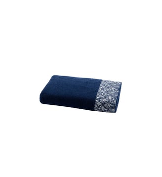 Serviette Galante - Anne de Solène - Bleu foncé