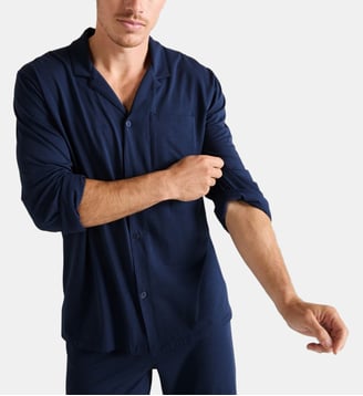 Chemise col tailleur en jersey - Laurence Tavernier - Nuit