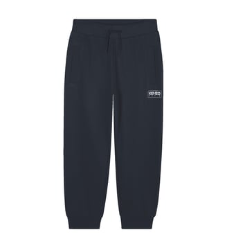 Pantalon de jogging en molleton - Kenzo Kids - Bleu mistral