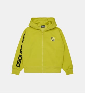 Sweat zippé avec logo - Dsquared2 - Chaux