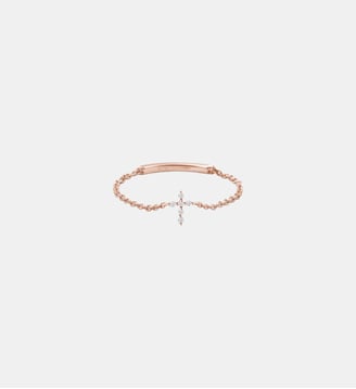 Bague Chaîne Croix Magic Touch - Djula - Or rose