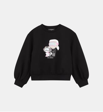 Sweat manches longues - Karl Lagerfeld Kids - Black