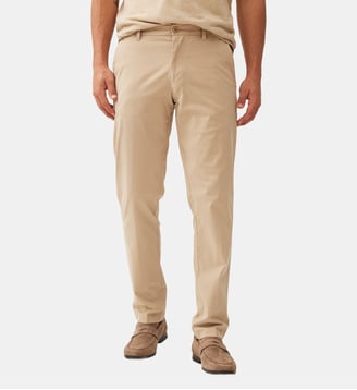 Pantalon chino droit en coton Heriot - Rodd & Gunn - Natural