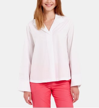 Top Noa à fines rayures - Ines de la Fressange Paris - Blanc