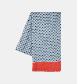 Foulard Firenze en coton biologique - Billybelt - Bleu rouge et jaune