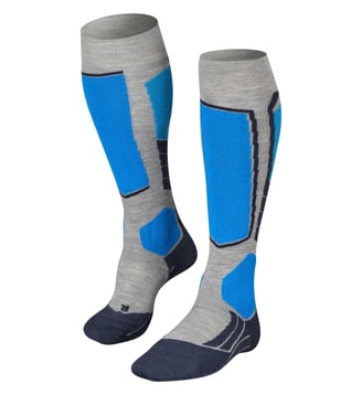 Mi-Bas SK2 Intermediate Laine - Falke - Gris clair
