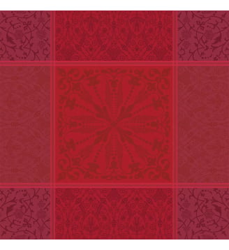 Serviette pur coton - Garnier Thiebaut - Rouge