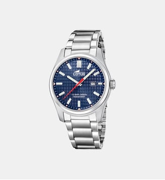 Montre Classic Bleu foncé 19060/4 - Lotus - Argenté