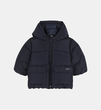 Veste à capuche - BOSS Kidswear - Bleu cargo