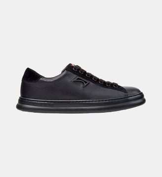 Baskets Runner Four cuir - Camper - Noir charbon