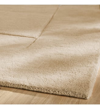 Tapis contemporain laine, tufté main - AM.PM - Sable