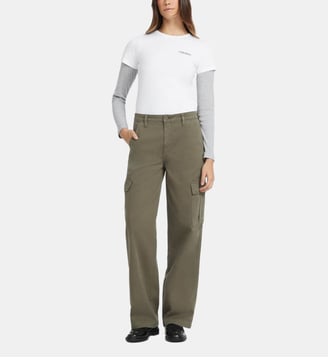 Pantalon cargo droit en coton Guess Jeans