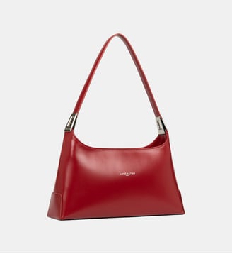 Grand sac rectangle Suave Ace en cuir - Lancaster - Rouge foncé