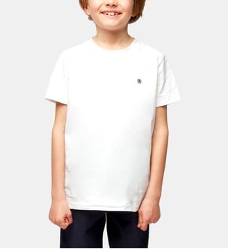 T-shirt garçon en jersey - Serge Blanco - Blanc