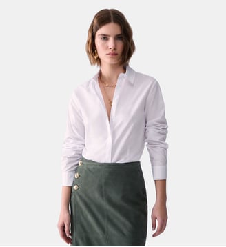 Chemise en popeline - Liu Jo - Blanc et je t'aime