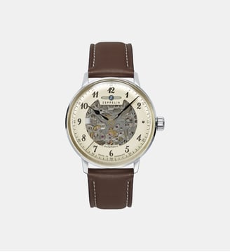 Montre automatique Hindenburg Beige Z-8068-5 - Zeppelin - Argenté