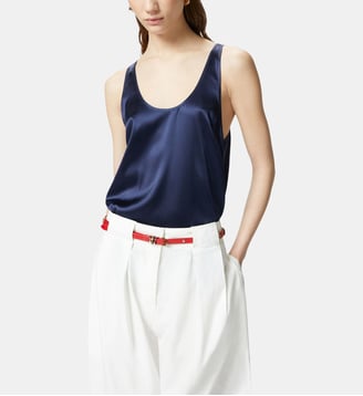 Débardeur en satin de soie stretch - Pinko - Multicolore