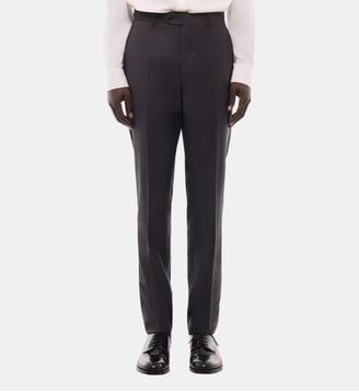 Pantalon de costume à micro-carreaux - Fursac - Anthracite