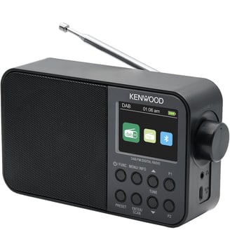 Radio DAB DAB BT CRM30DAB-B Noir KENW - Kenwood - Noir