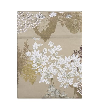 Drap plat imprimé en satin de coton bio, LANDE Alexandre Turpault