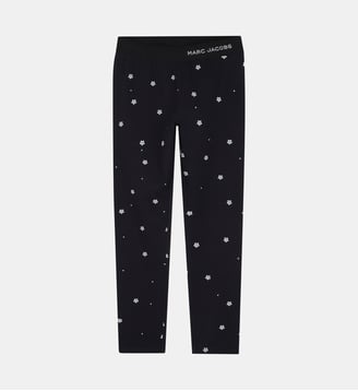 Legging en coton - Marc Jacobs Kids - Black