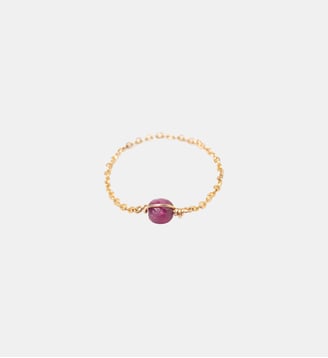 Bague chainette Stella - Rubis - YAY Paris - Rubis