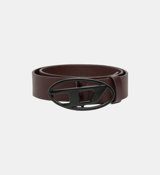 Ceinture avec boucle logo Oval D - Diesel Kids - Brun